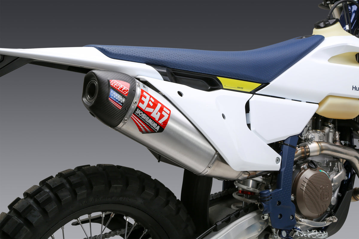 KTM 500EXC-F/350EXC-F 24-26 RS-12 Stainless Slip-On Exhaust, w/ Aluminum Muffler - 265022S320