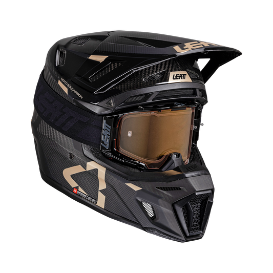 LEATT Helmet Kit Moto 9.5 Carbon with 6.5 Iriz Goggle