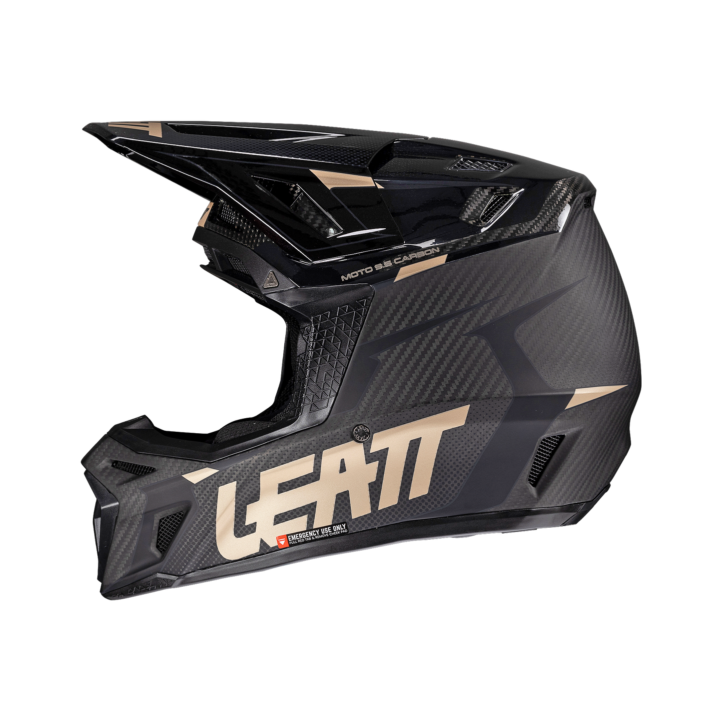 LEATT Helmet Kit Moto 9.5 Carbon with 6.5 Iriz Goggle