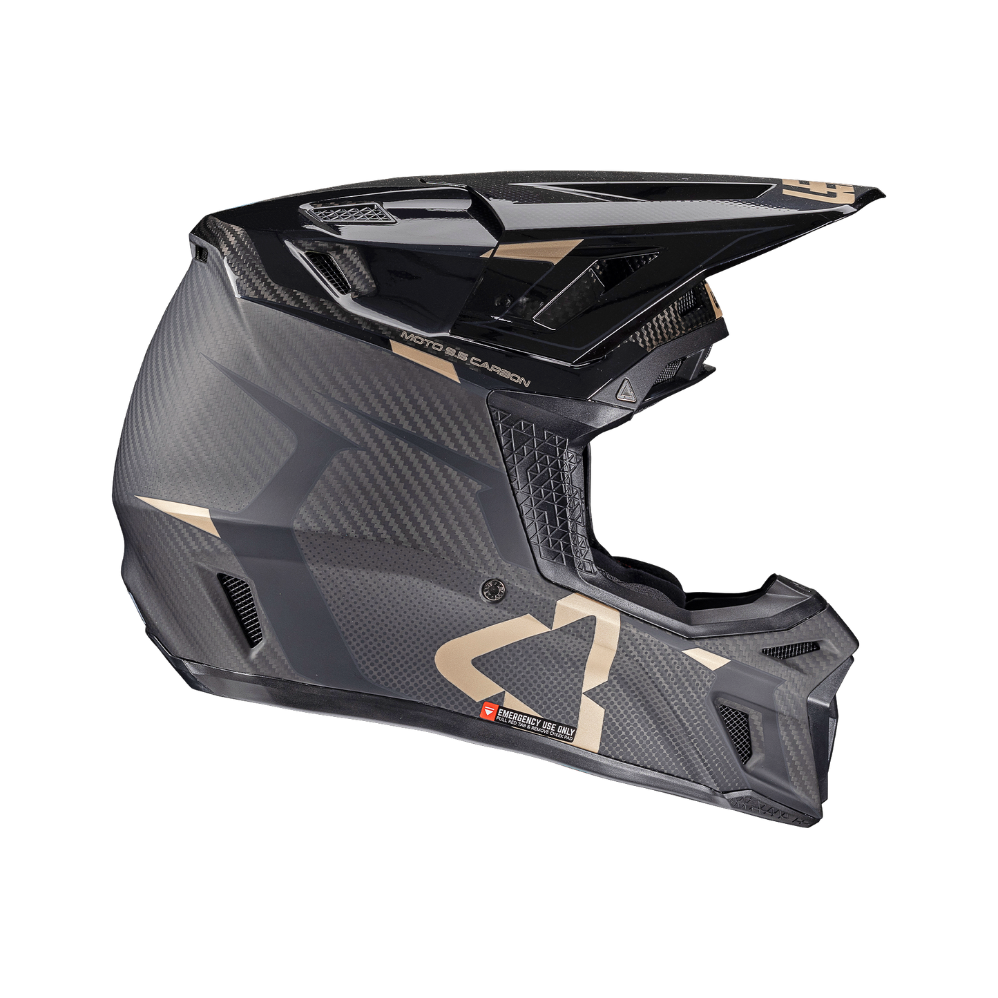 LEATT Helmet Kit Moto 9.5 Carbon with 6.5 Iriz Goggle