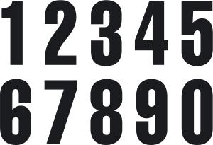 KTM Race numbers