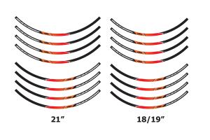 Wheel trim ring sticker kit - 78109999000