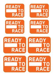 KTM Hub sticker kit - 79109998100