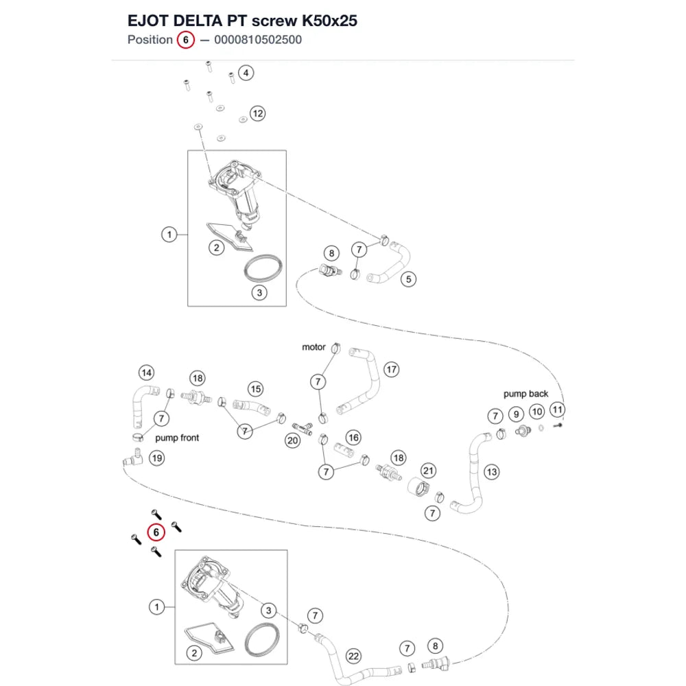 EJOT DELTA PT screw K50x25