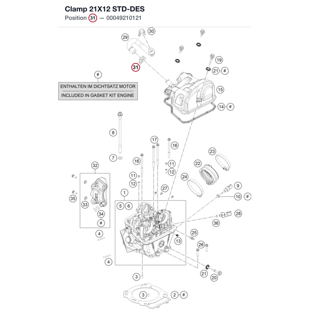 Clamp 21X12 STD-DES