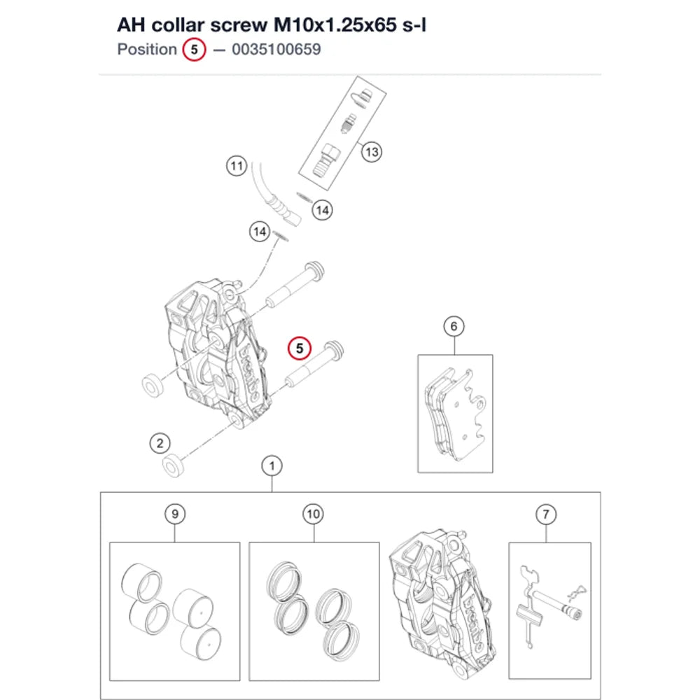 AH collar screw M10x1.25x65 s-l
