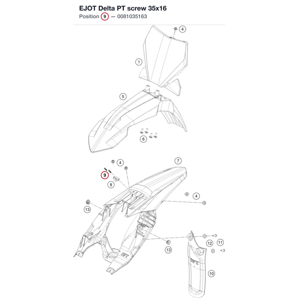 EJOT Delta PT screw 35x16