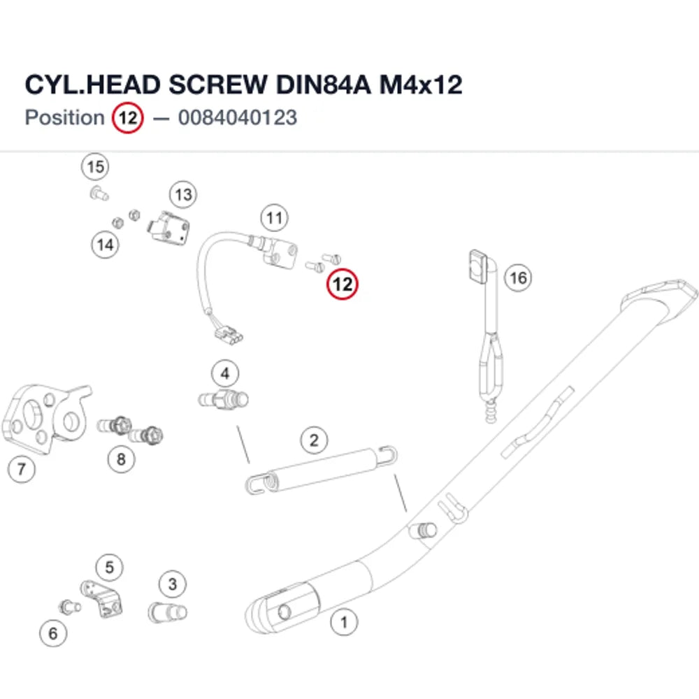CYL.HEAD SCREW DIN84A M4x12
