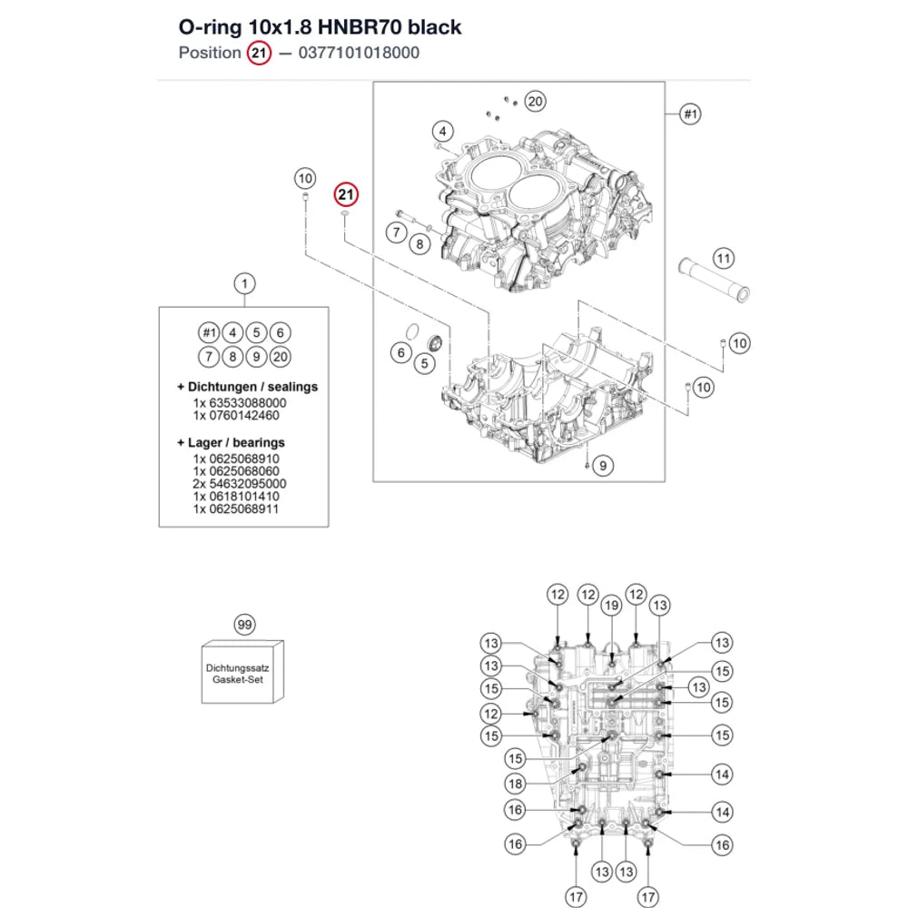 O-ring 10x1.8 HNBR70 black