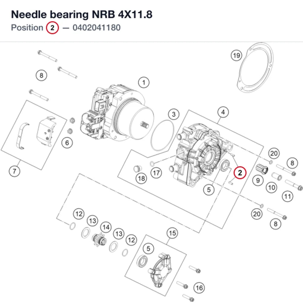 Needle bearing NRB 4X11.8