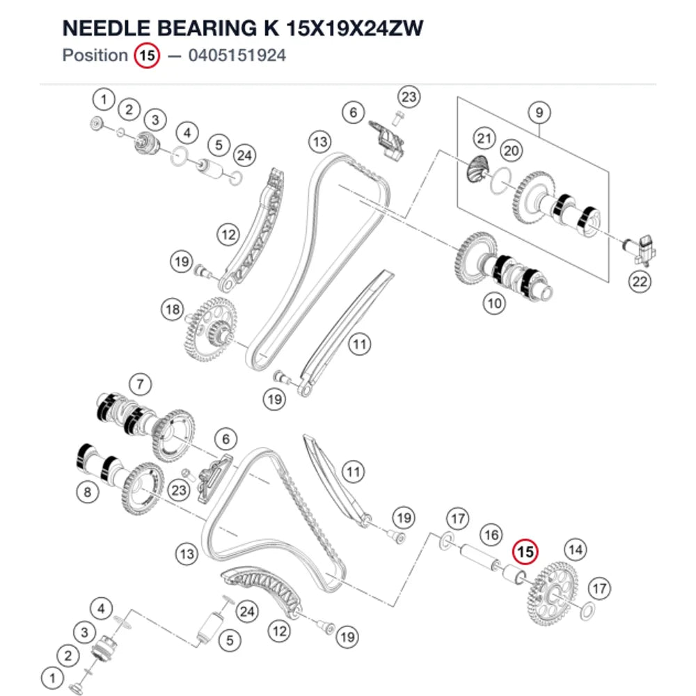 NEEDLE BEARING K 15X19X24ZW