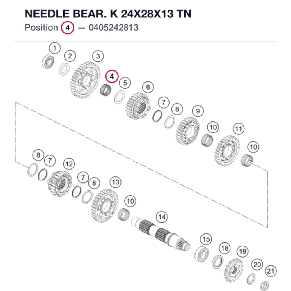 NEEDLE BEAR. K 24X28X13 TN