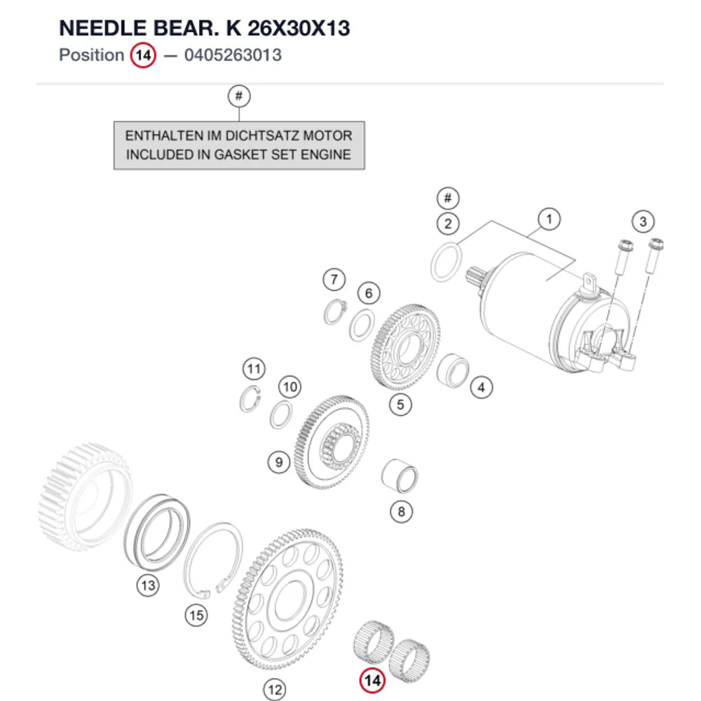 NEEDLE BEAR. K 26X30X13