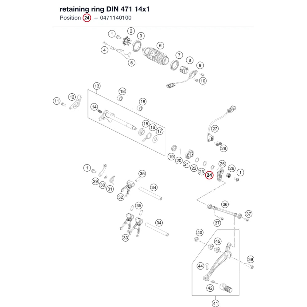 retaining ring DIN 471 14x1