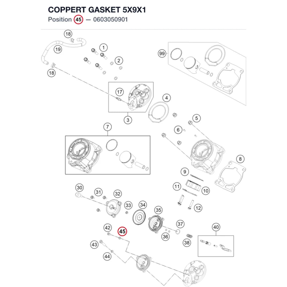 COPPERT GASKET 5X9X1