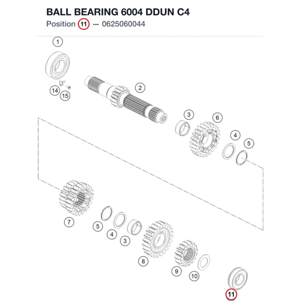 BALL BEARING 6004 DDUN C4
