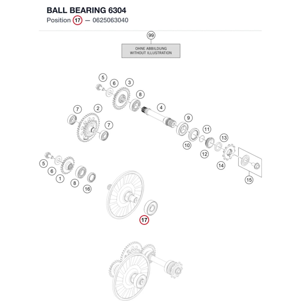BALL BEARING  6304