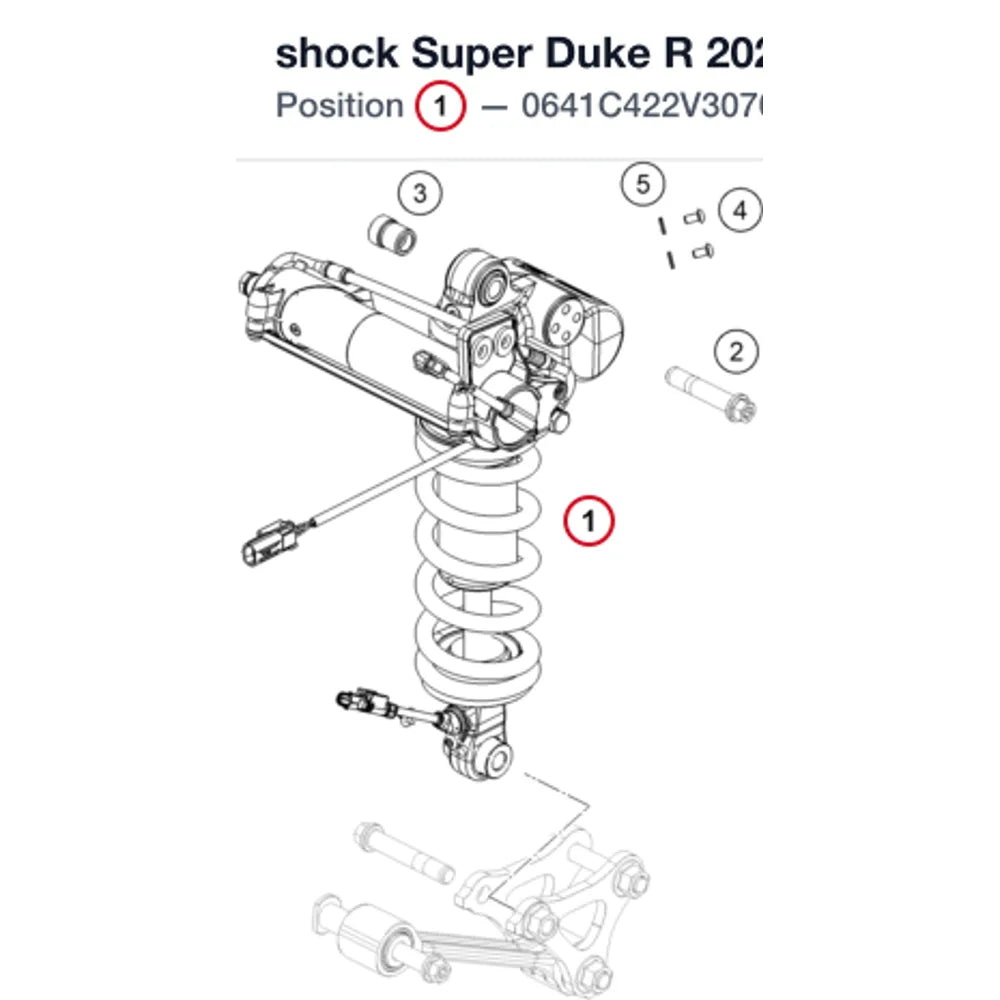 shock Super Duke R 2022 semi activ