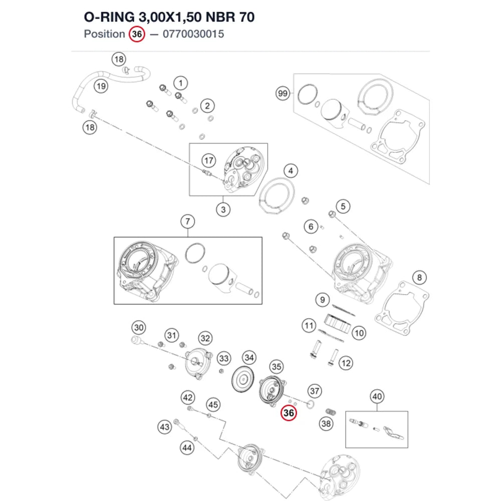 O-RING 3,00X1,50 NBR 70
