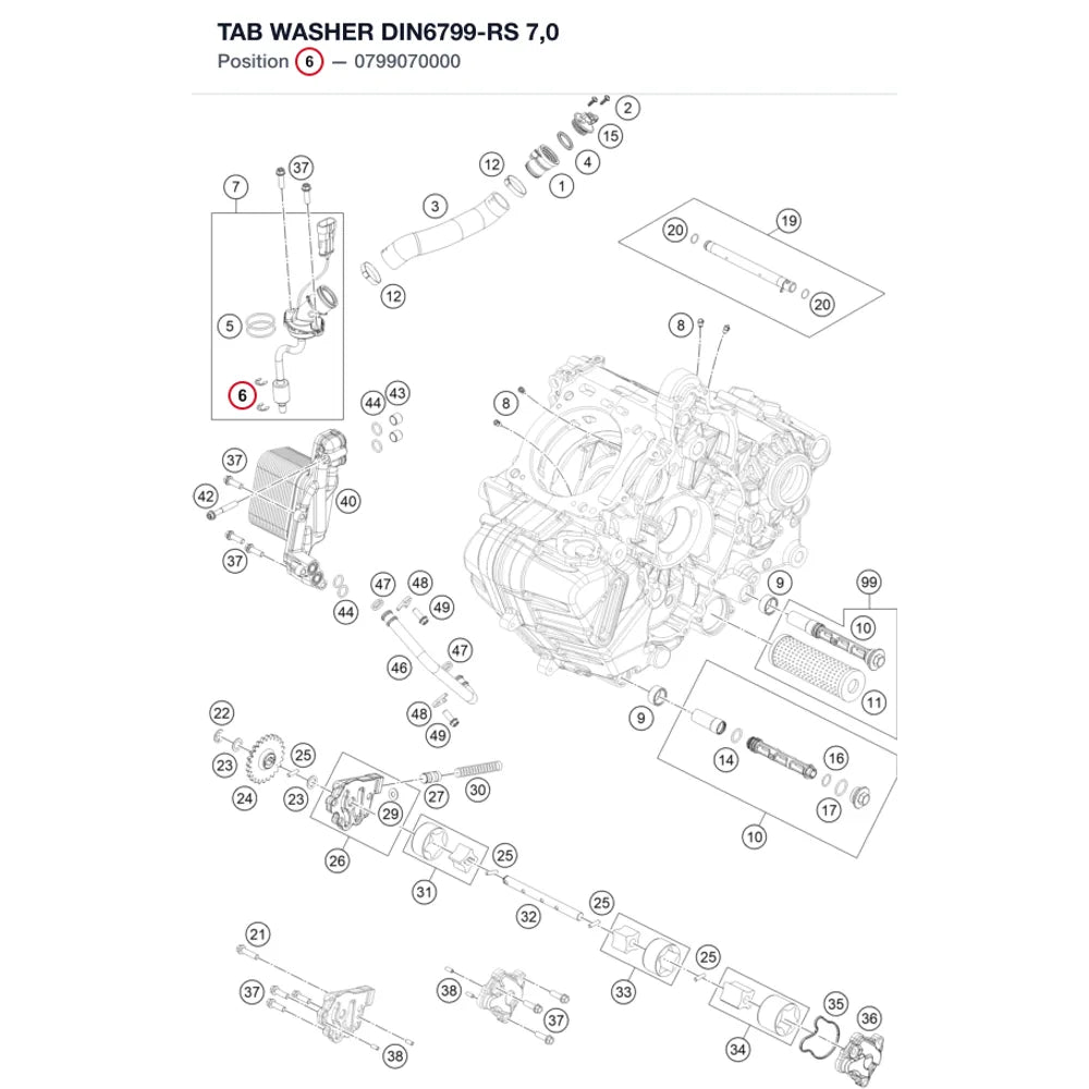 TAB WASHER DIN6799-RS 7,0