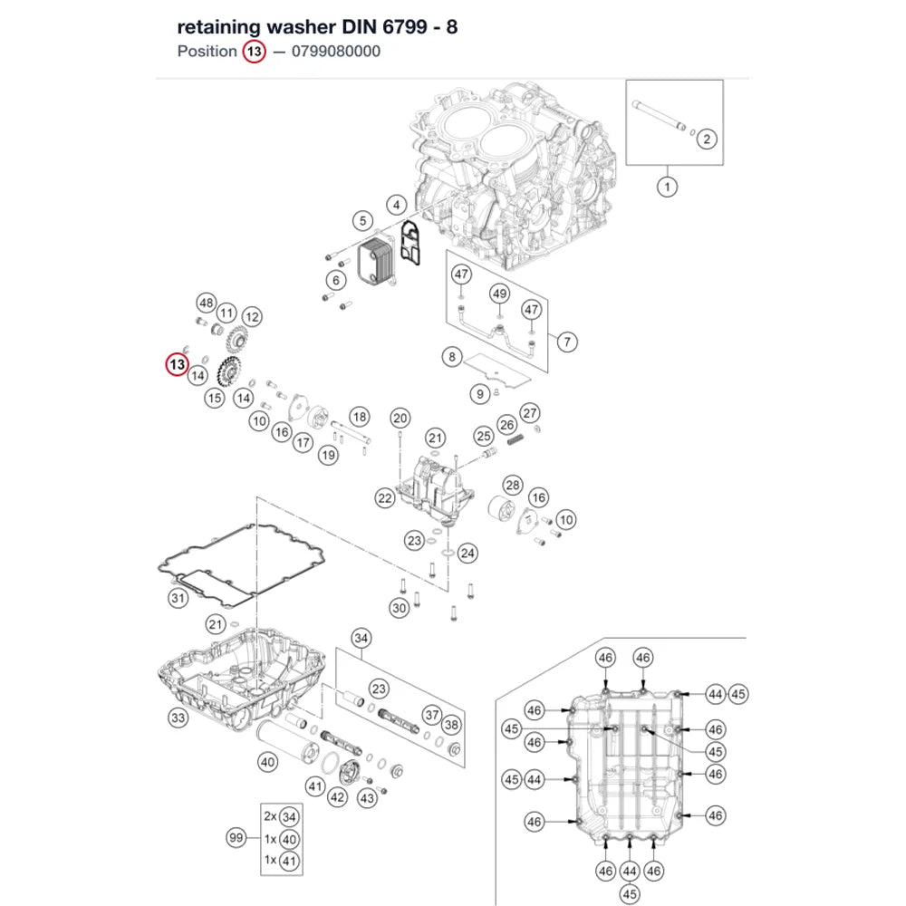 retaining washer DIN 6799 - 8