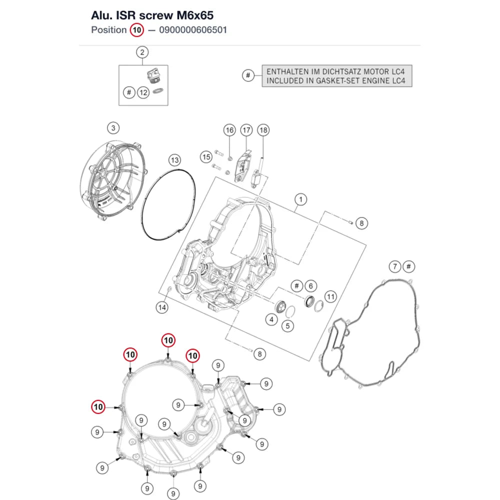 Alu. ISR screw M6x65