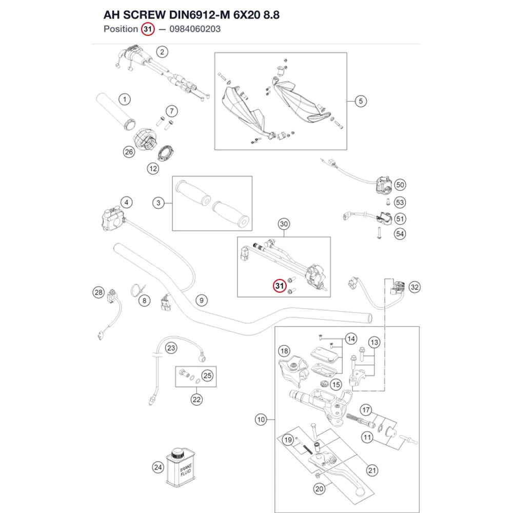 AH SCREW DIN6912-M 6X20   8.8