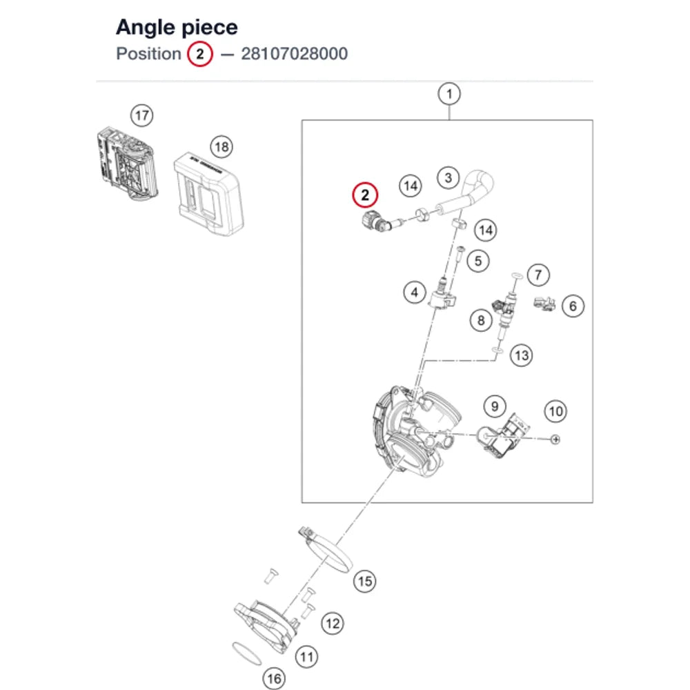 Angle piece
