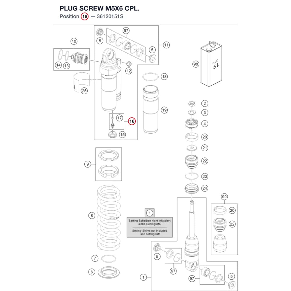PLUG SCREW M5X6 CPL.