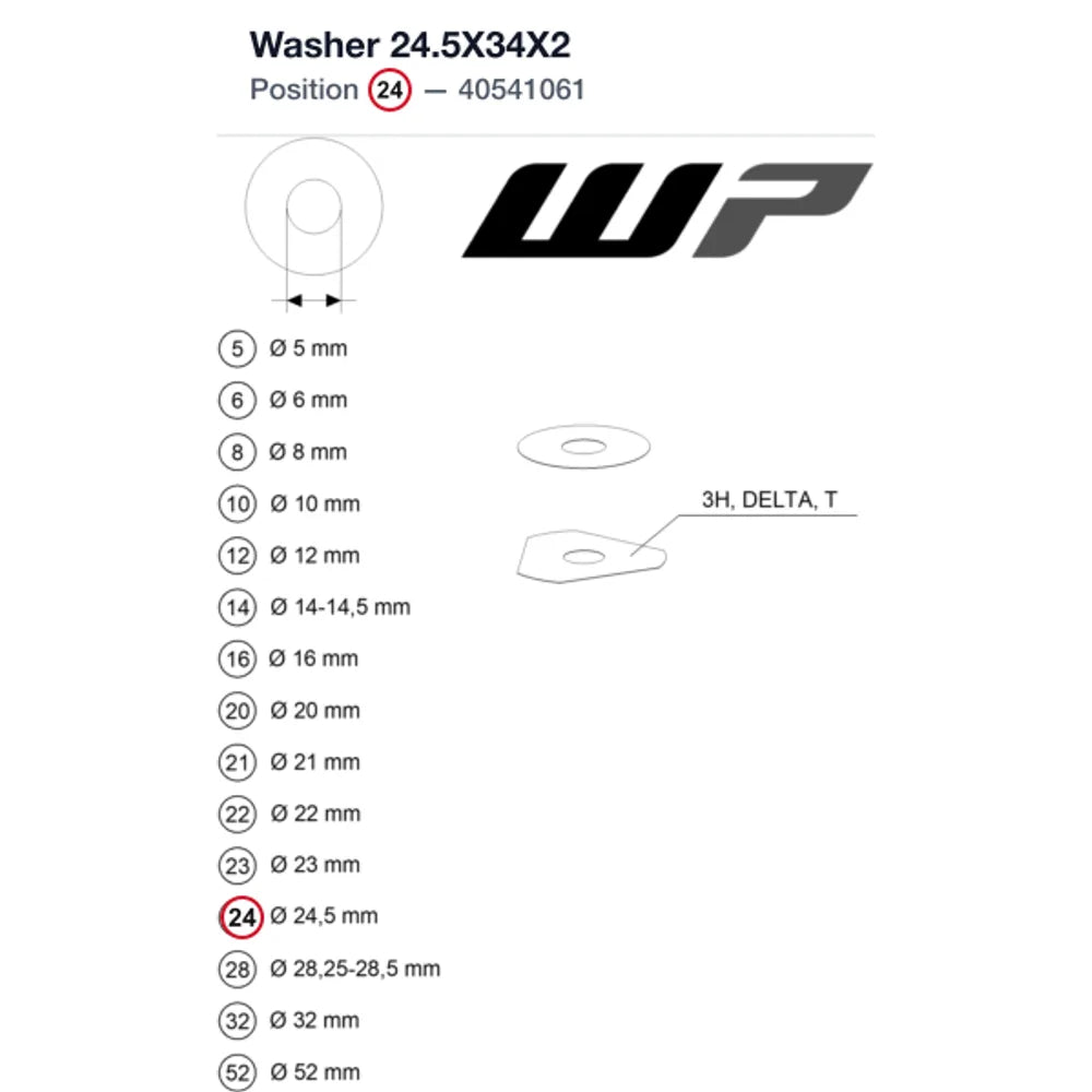 Washer 24.5X34X2