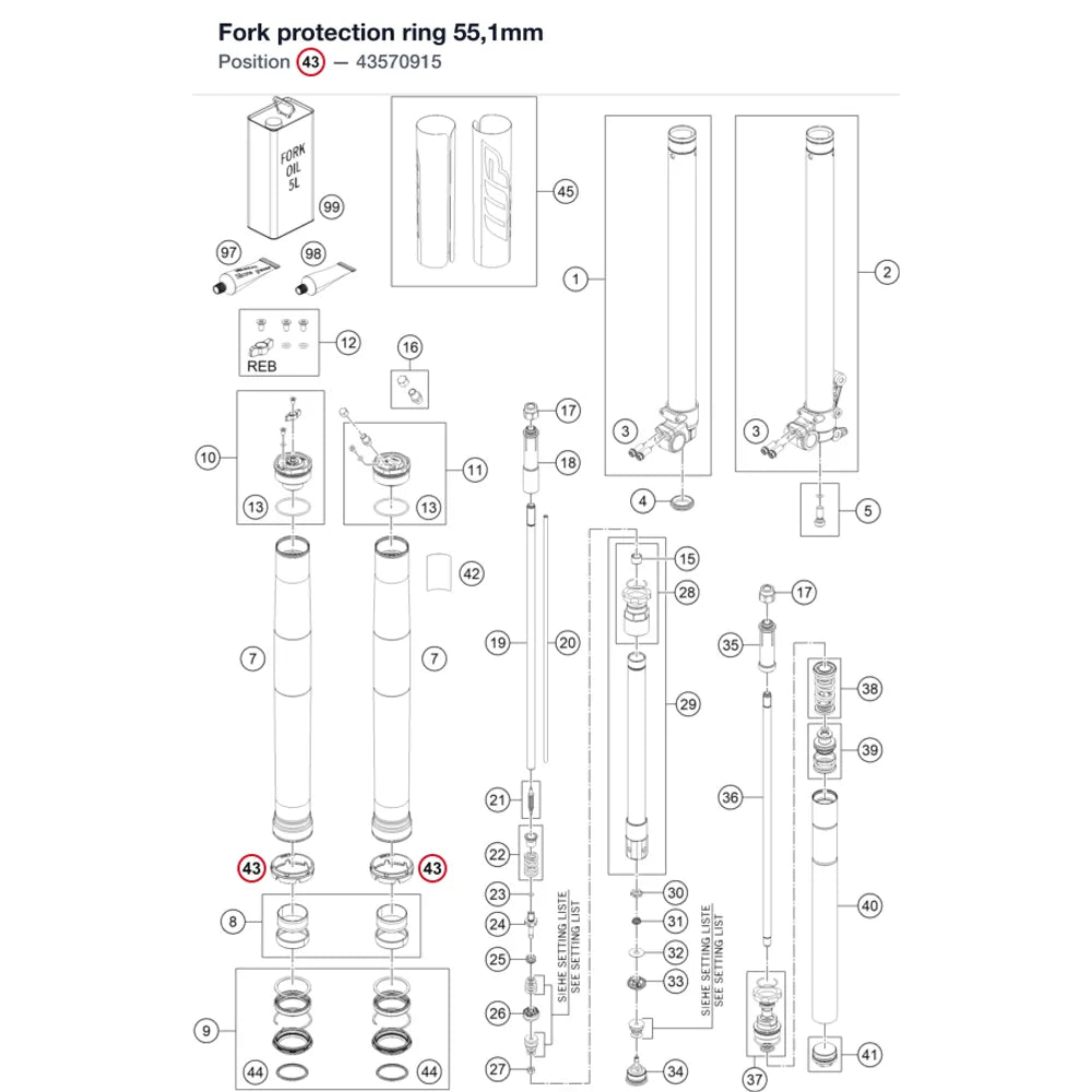 Fork protection ring 55,1mm