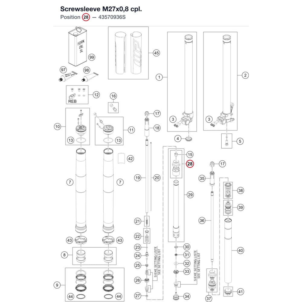 Screwsleeve M27x0,8 cpl.