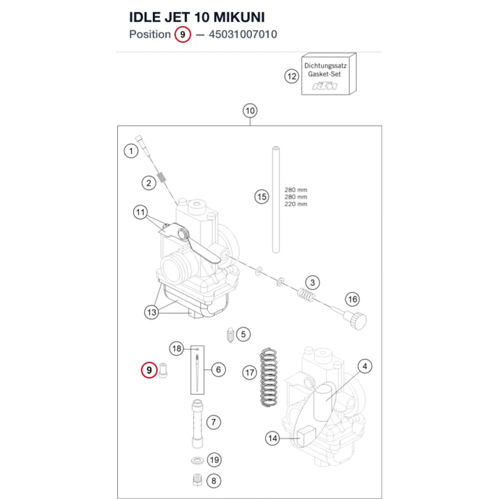 IDLE JET 10 MIKUNI