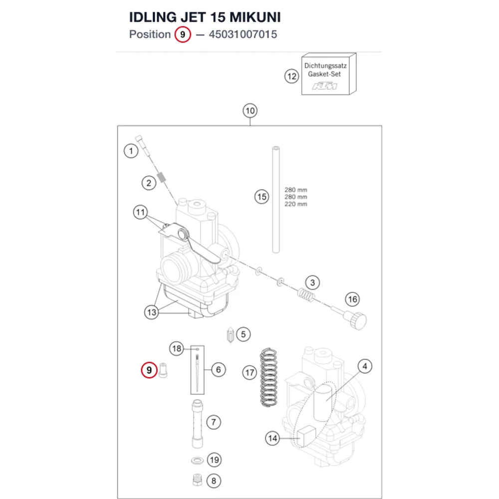 IDLING JET 15 MIKUNI