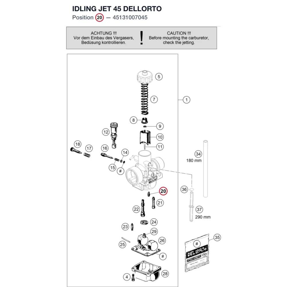 IDLING JET 45 DELLORTO