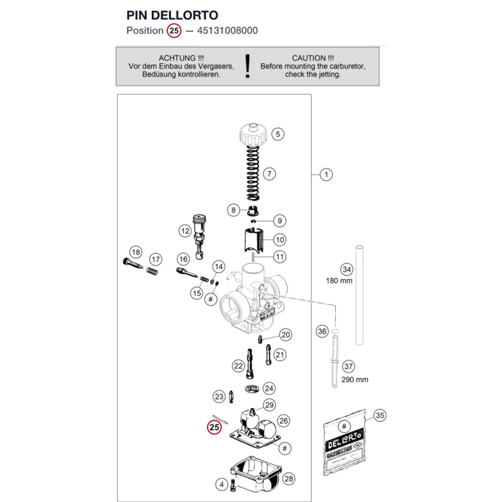 PIN DELLORTO