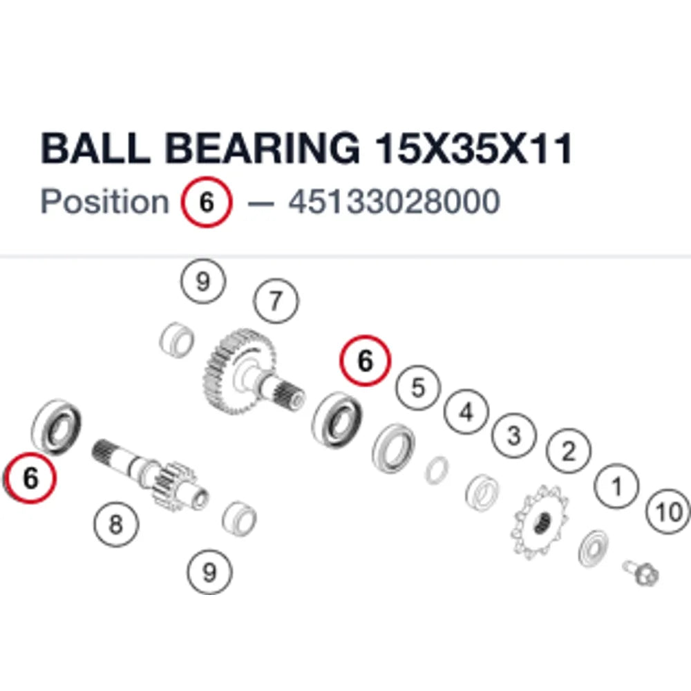 BALL BEARING 15X35X11