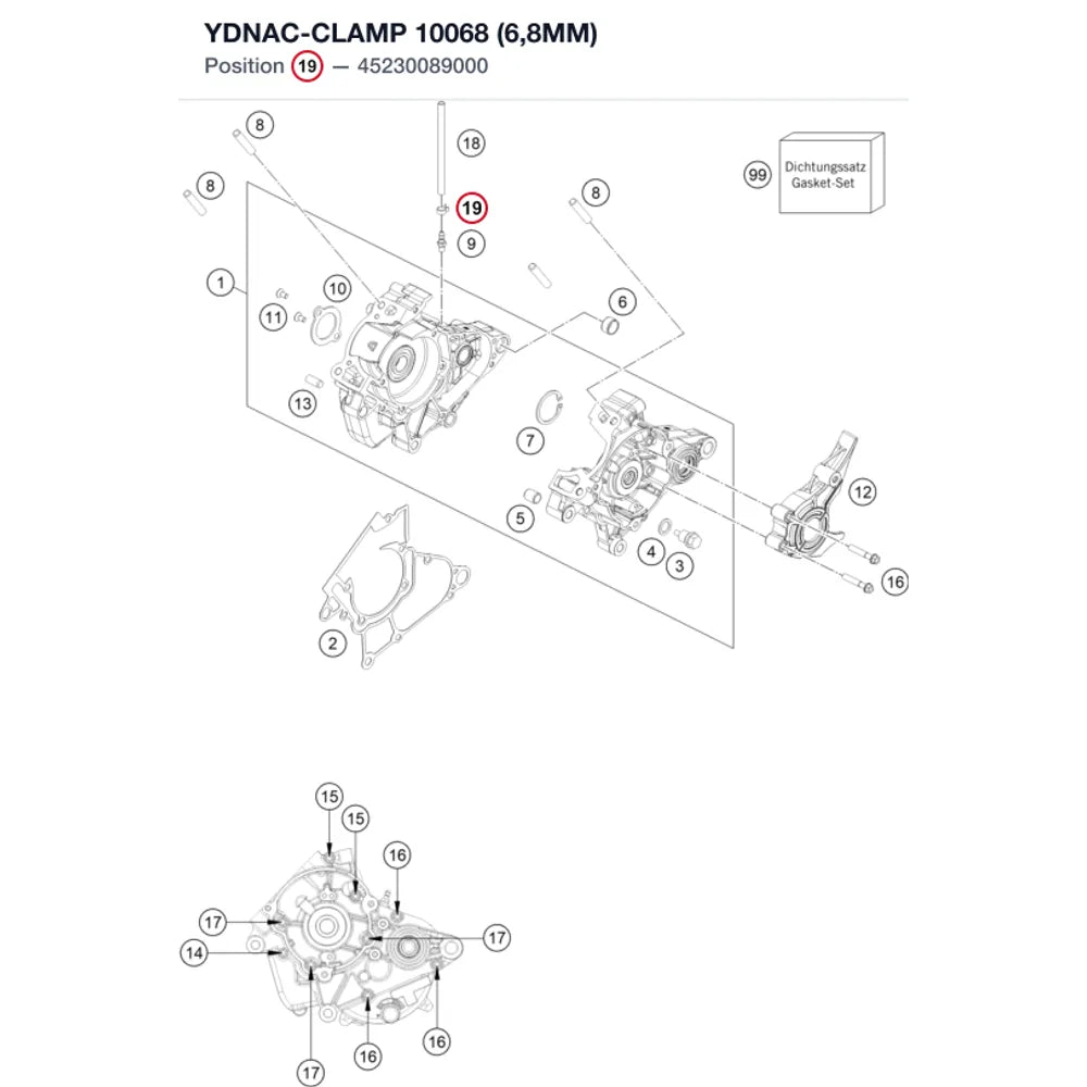 YDNAC-CLAMP 10068 (6,8MM)