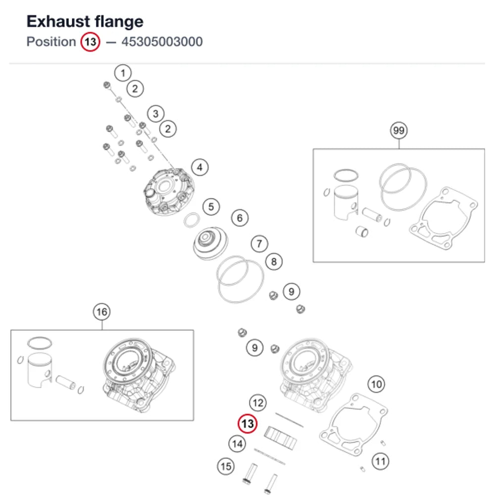 Exhaust flange