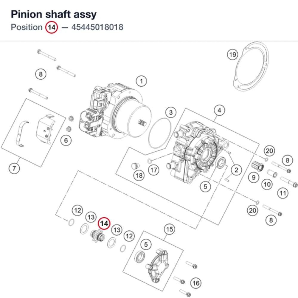 Pinion shaft assy