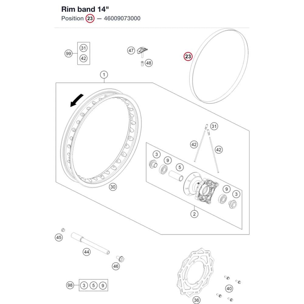 Rim band 14"