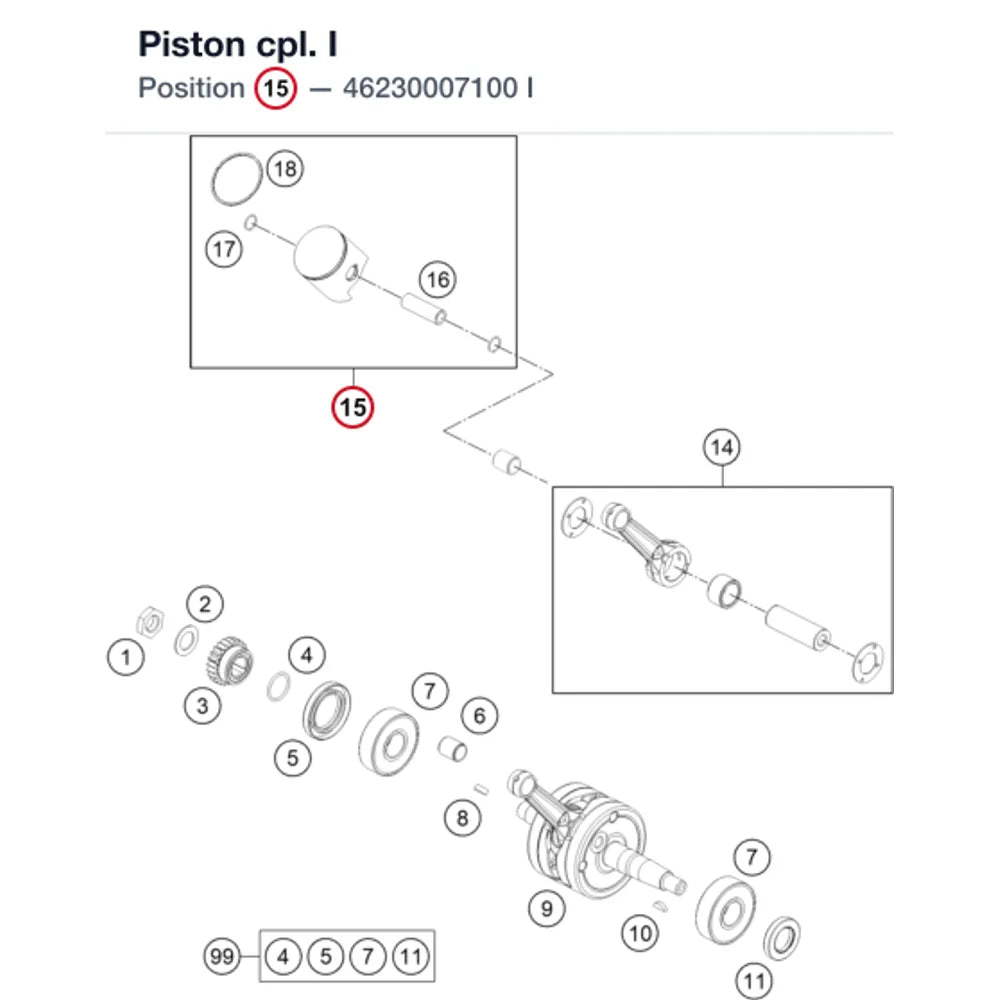 Piston cpl. I