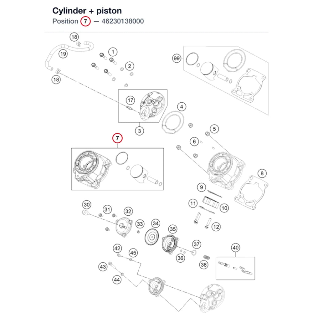 Cylinder + piston