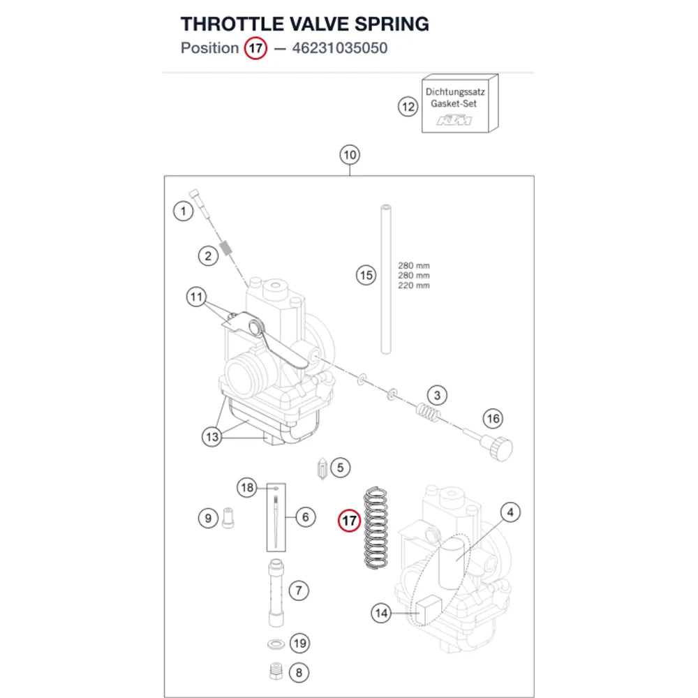 THROTTLE VALVE SPRING