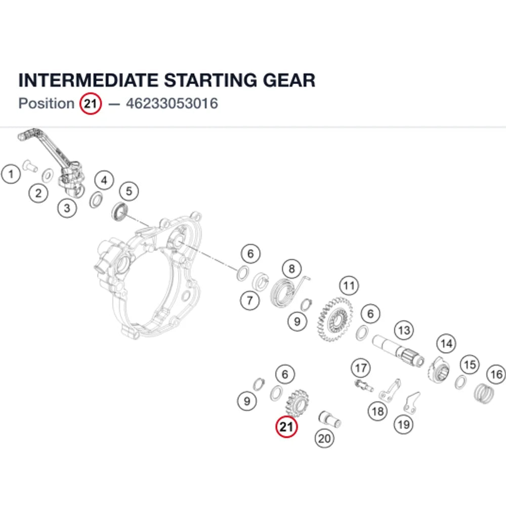 INTERMEDIATE STARTING GEAR