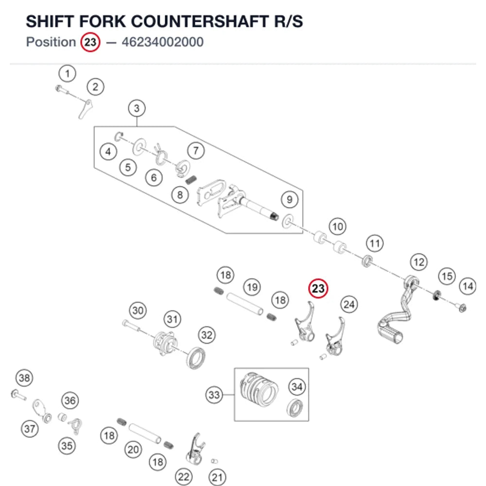 SHIFT FORK COUNTERSHAFT R/S