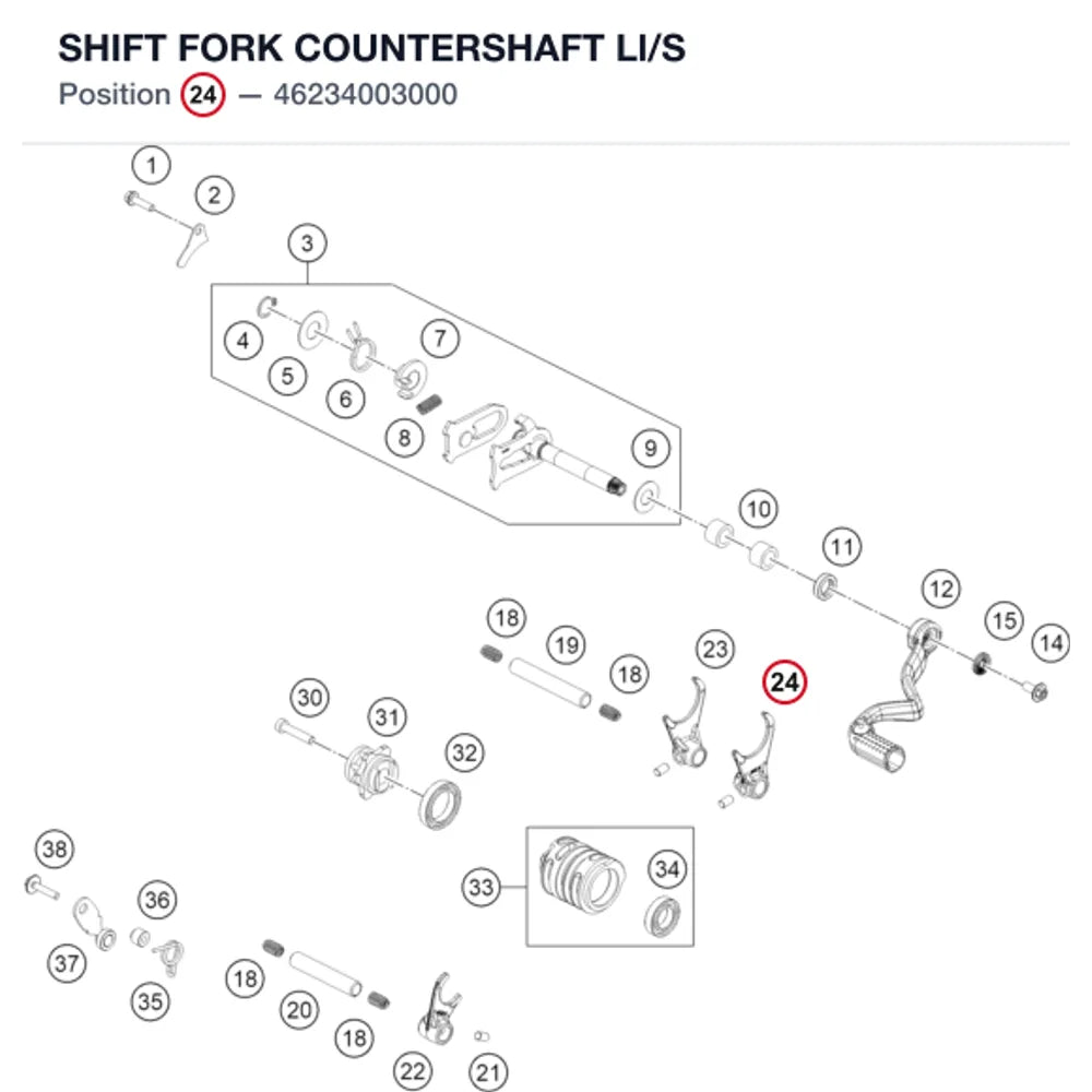 SHIFT FORK COUNTERSHAFT Ll/S