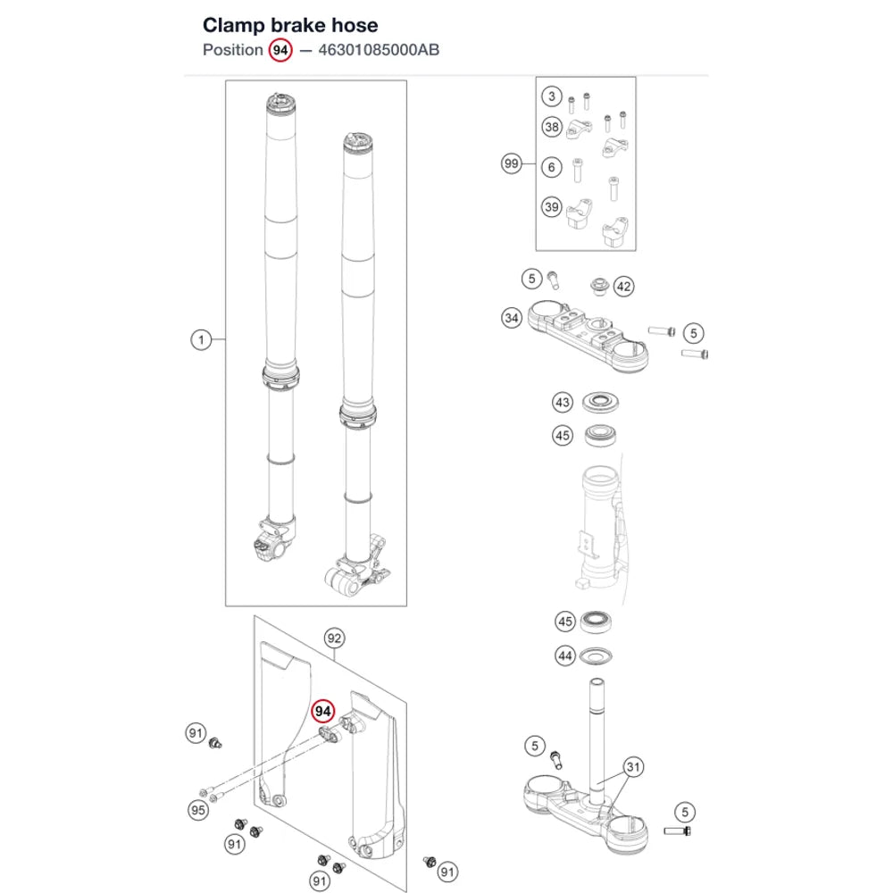Clamp brake hose