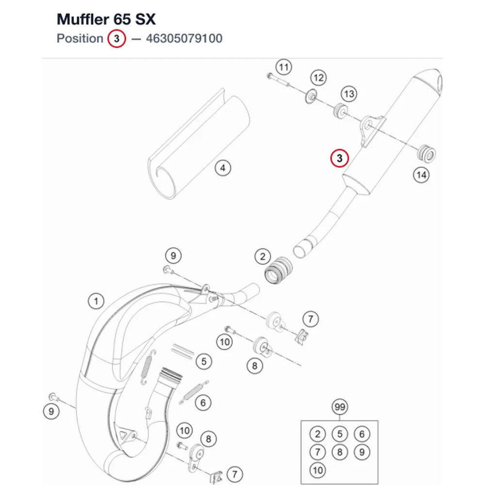 Muffler 65 SX