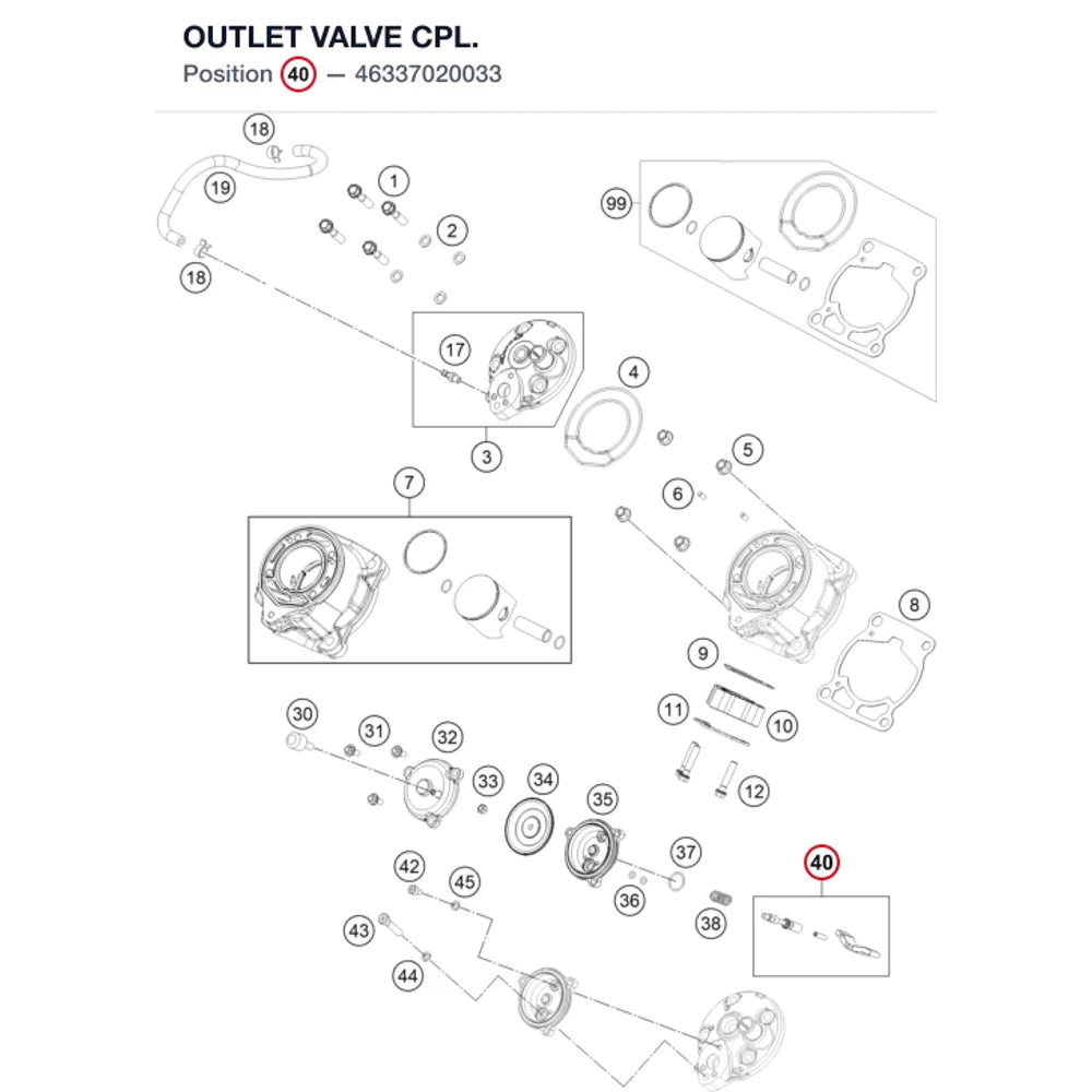 OUTLET VALVE CPL.